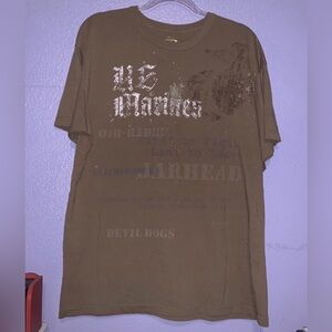 Rothco brown men’s size XL Jarhead short sleeve shirt